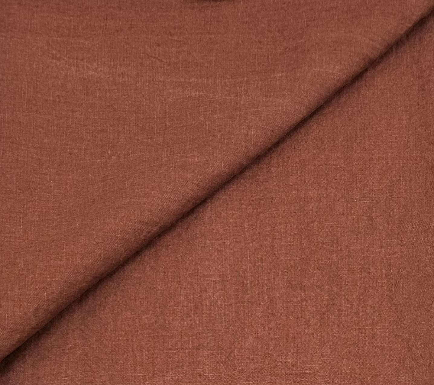 Belgian Stonewashed Linen in Paprika