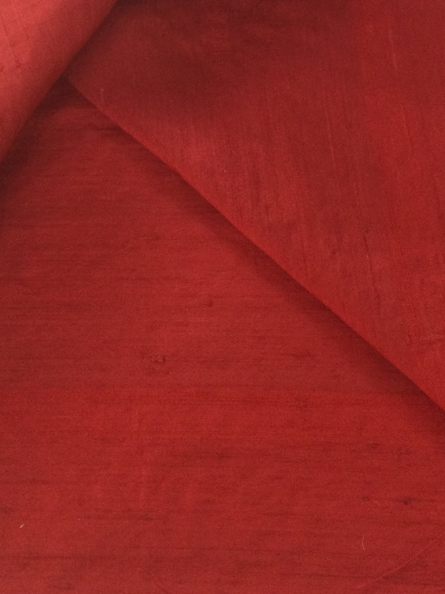 Silk Shantung in Bright Red