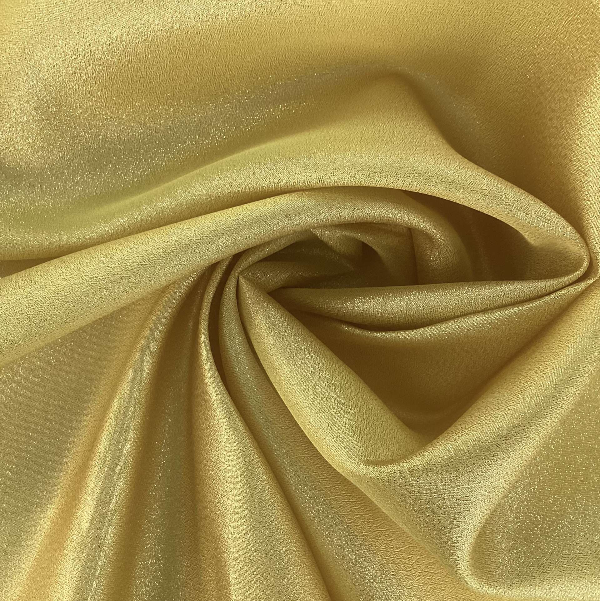 Polyester Lame in Yellow Gold