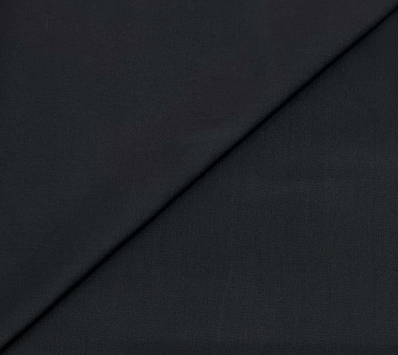 10 oz Brushed Cotton Denim in Black