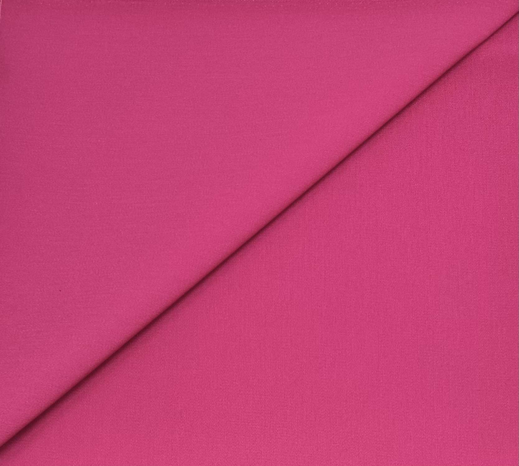 Cotton Polyester Twill in Hot Pink