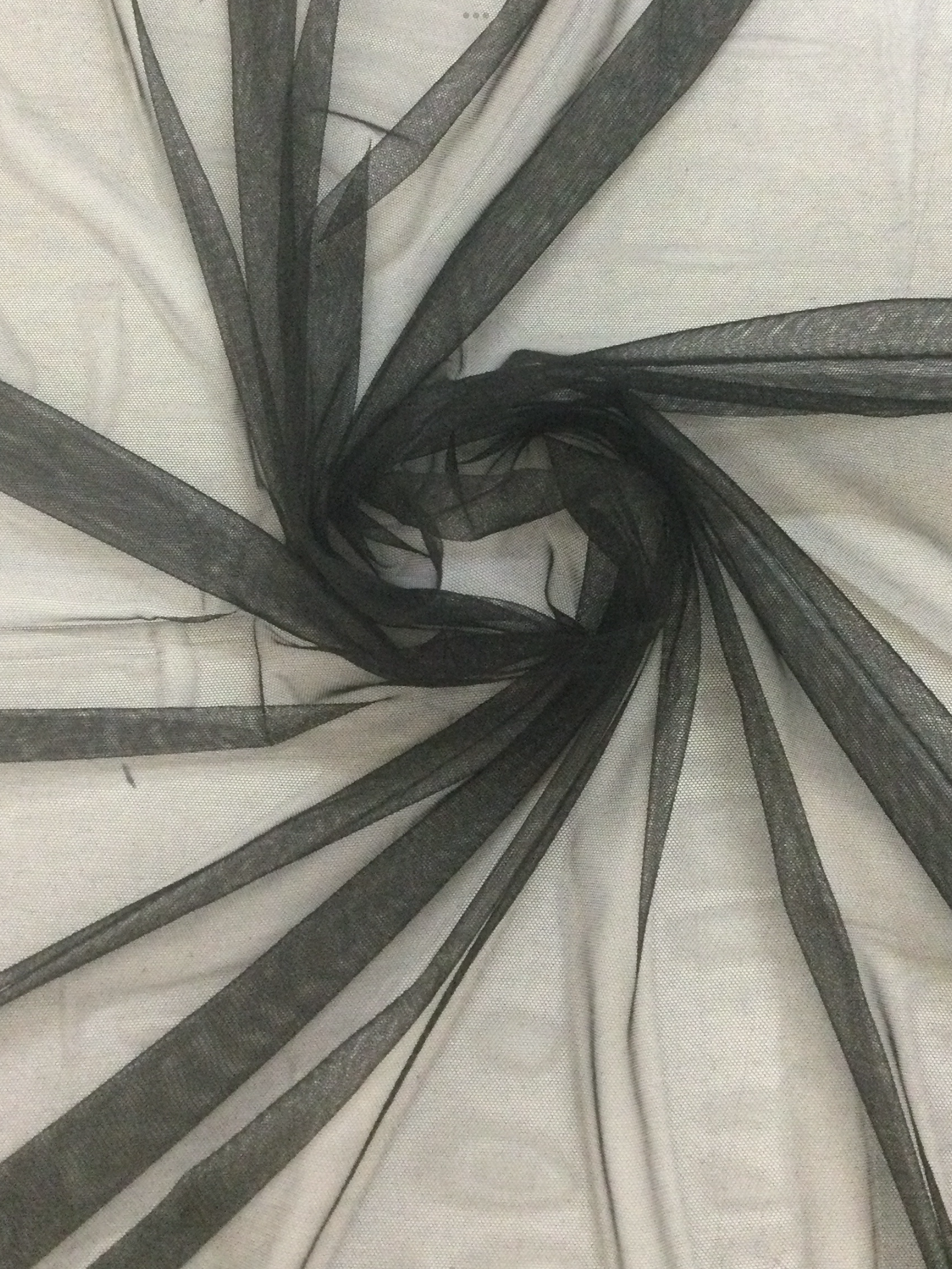 Nylon Stretch Illusion in Black