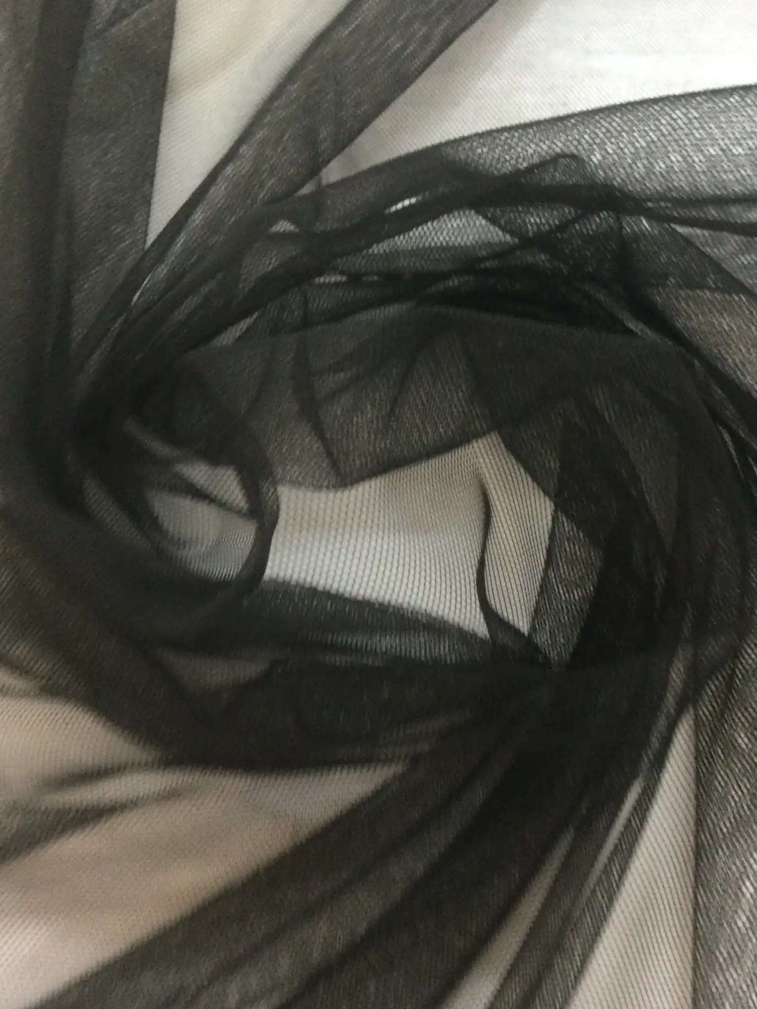 Nylon Stretch Illusion in Black