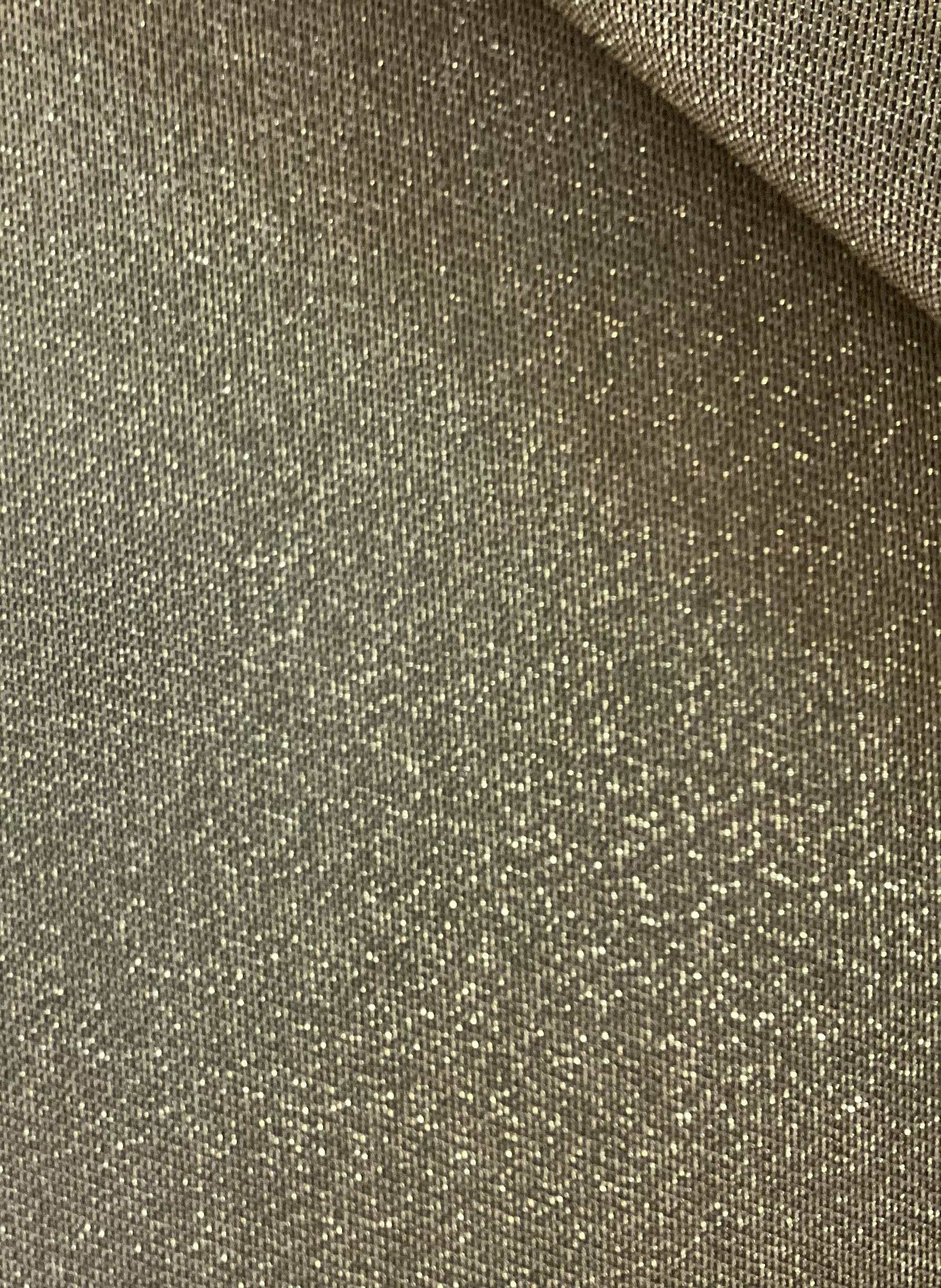 Iridescent Polyester Lame in Black/Gold