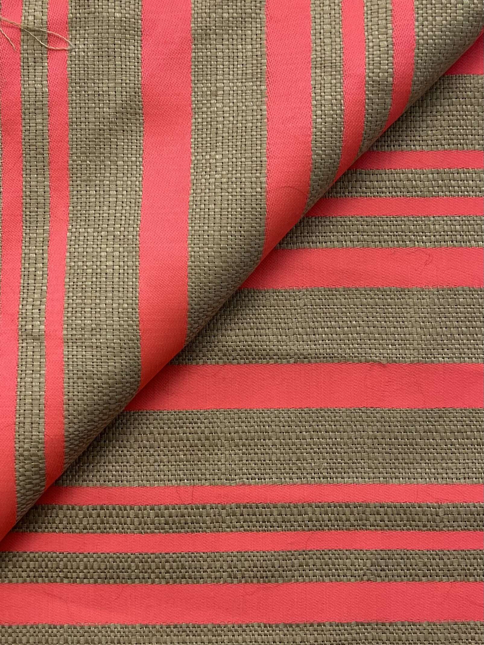 Vintage Linen with Polyester Stripe