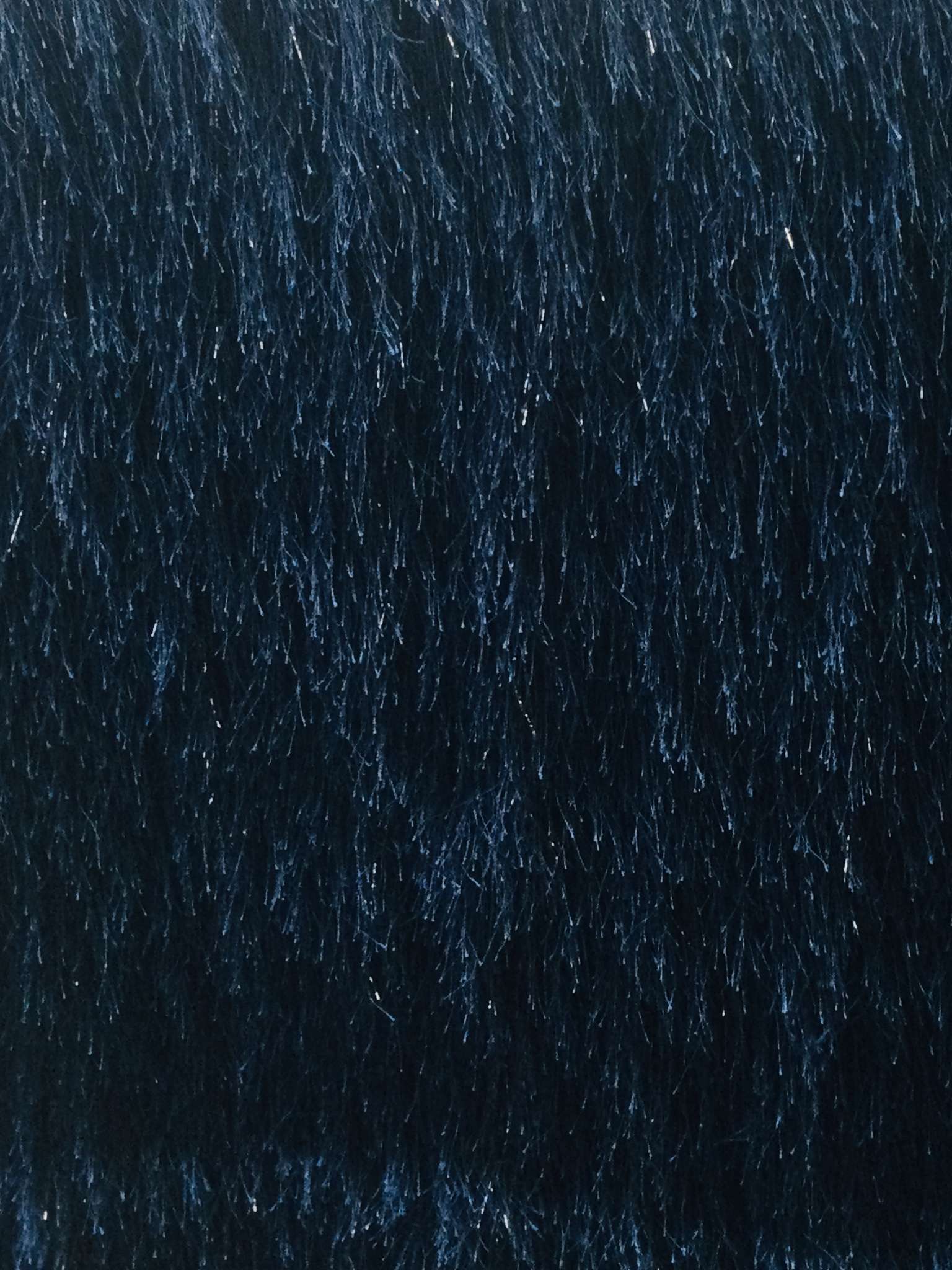 Polyester Lurex Eyelash in Blue-Turquoise 