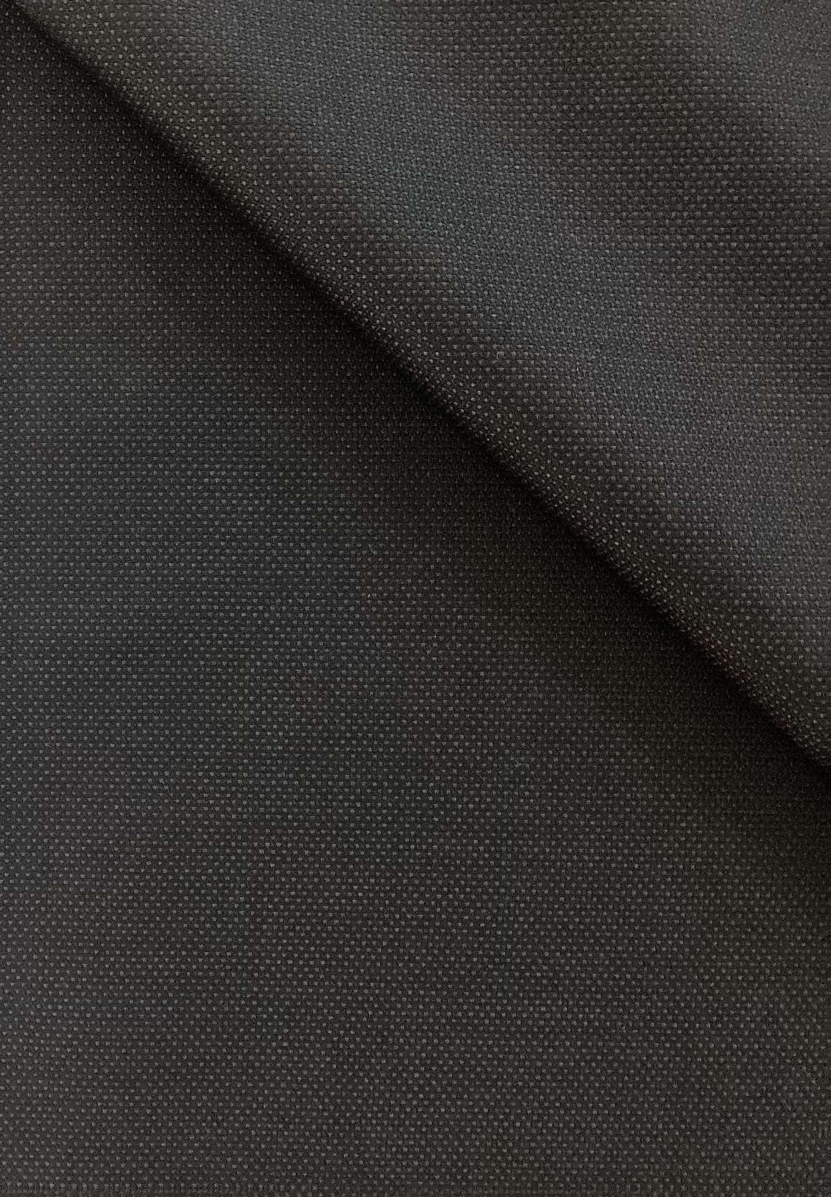 Made in Italy Guabello 100% Wool Super 130's In Jet Black
