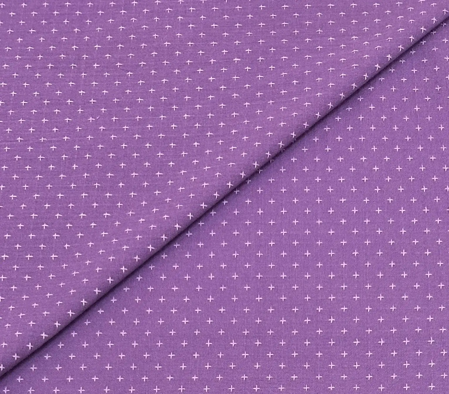 Imported Cotton Cross Stitched Novelty in Grape