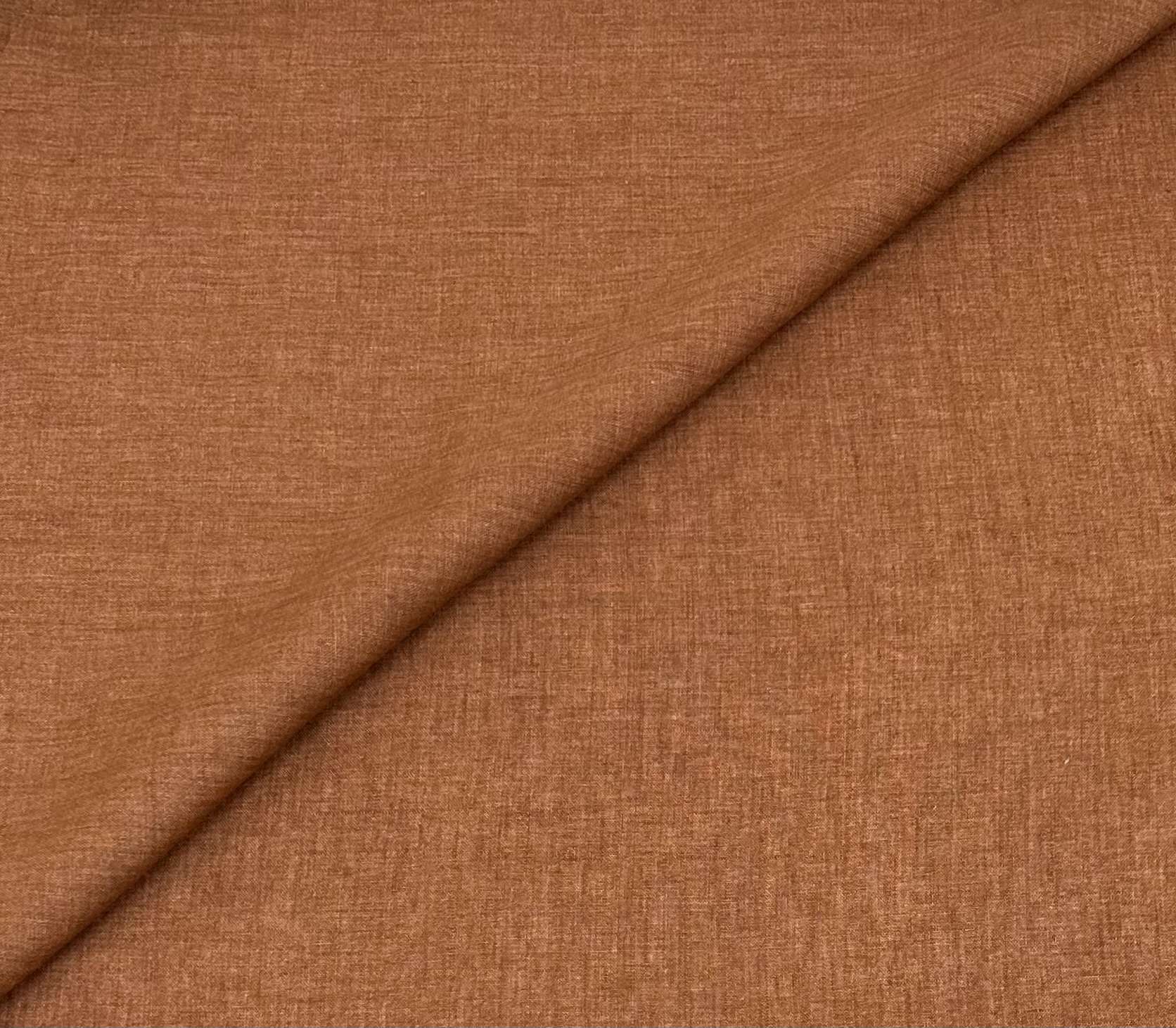 Belgian Washed Linen in Rust