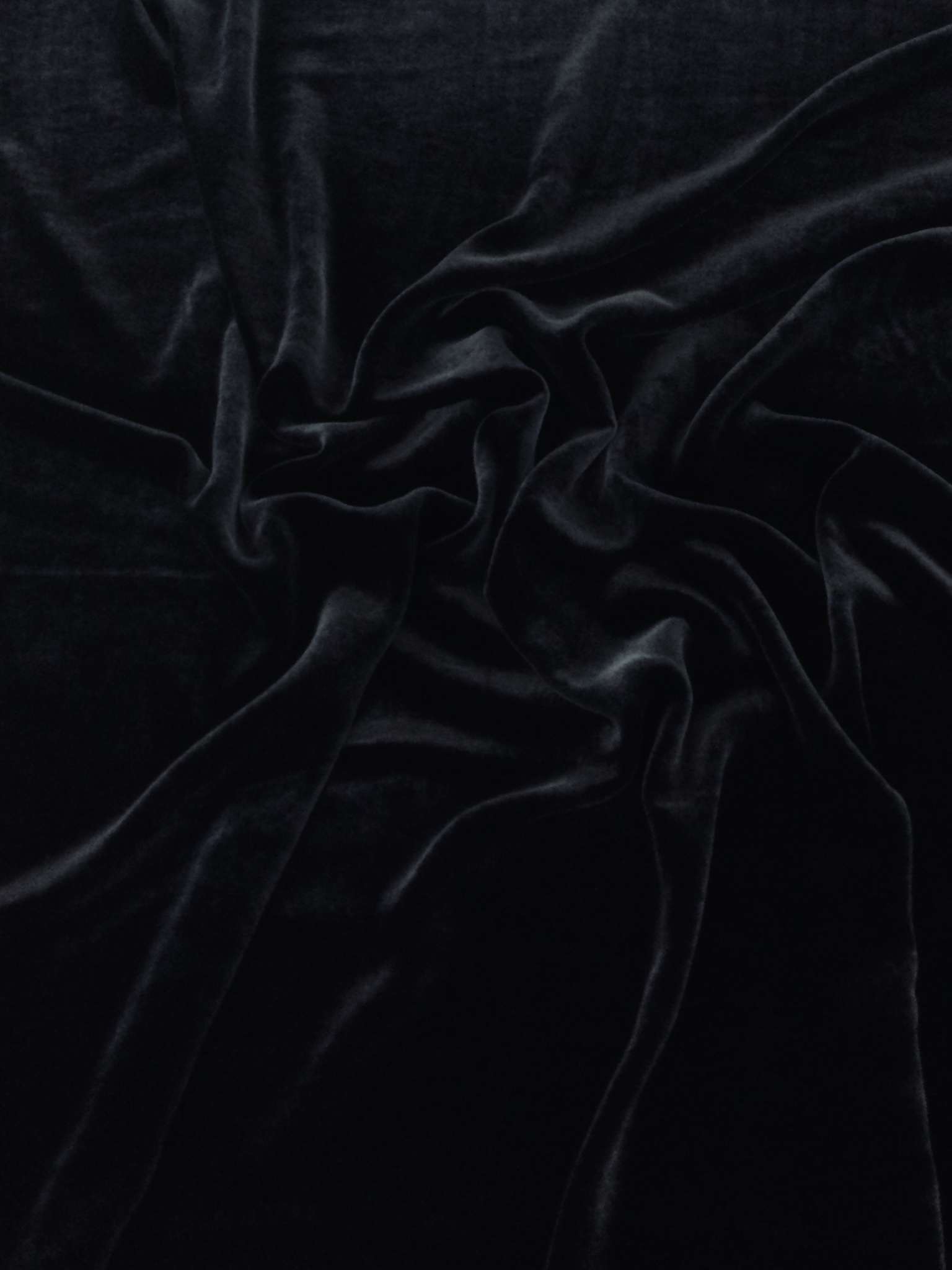 Scnp Silk and Rayon Velvet in Midnight