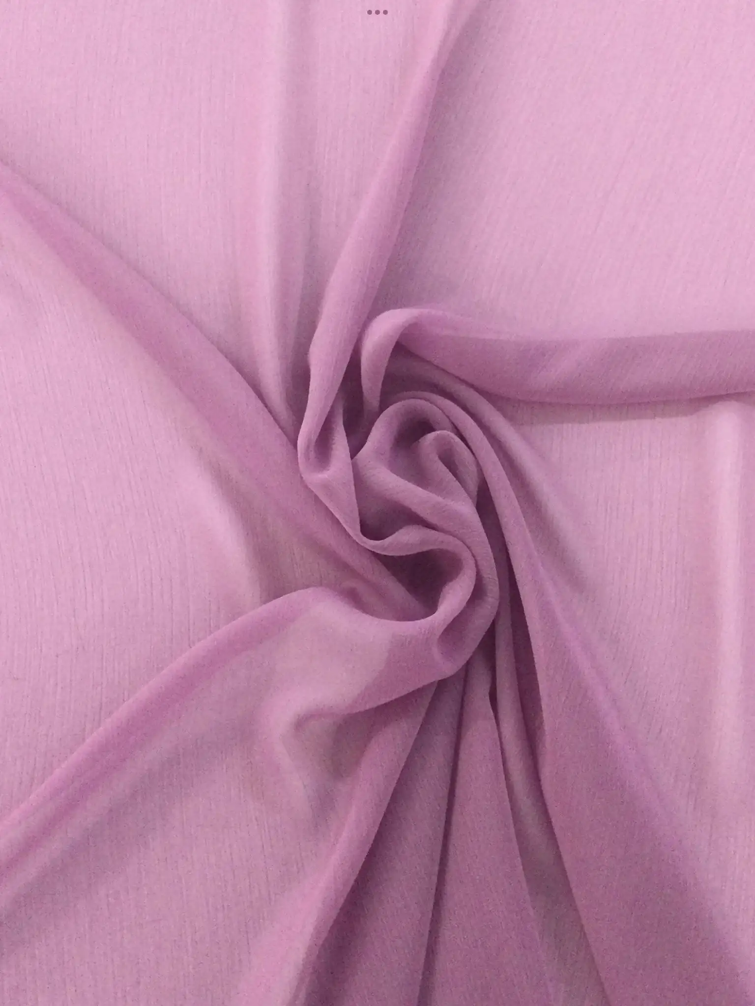 100% Polyester Crinkle Chiffon in Mauve