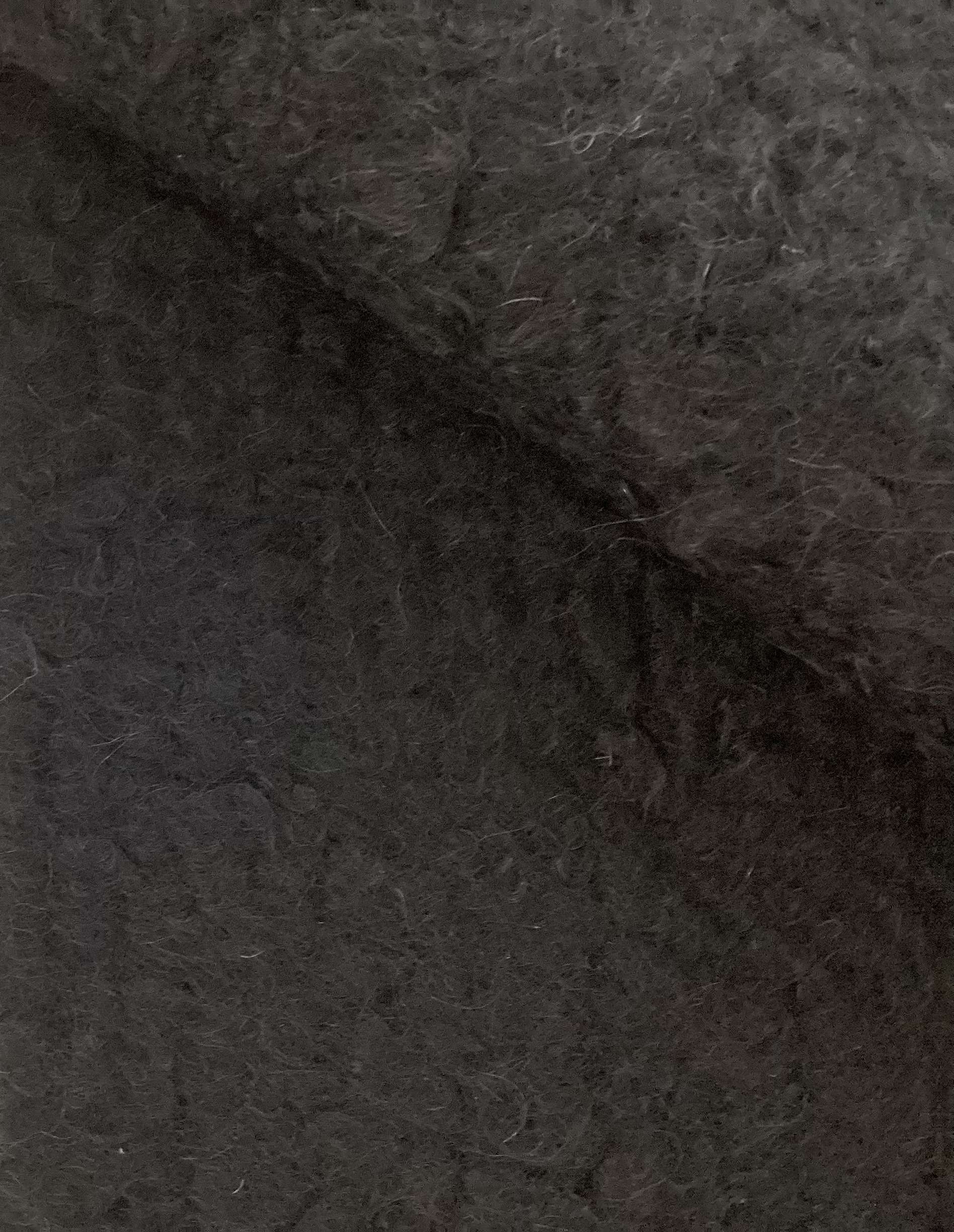 Wool & Mohair Boucle Knit in Black