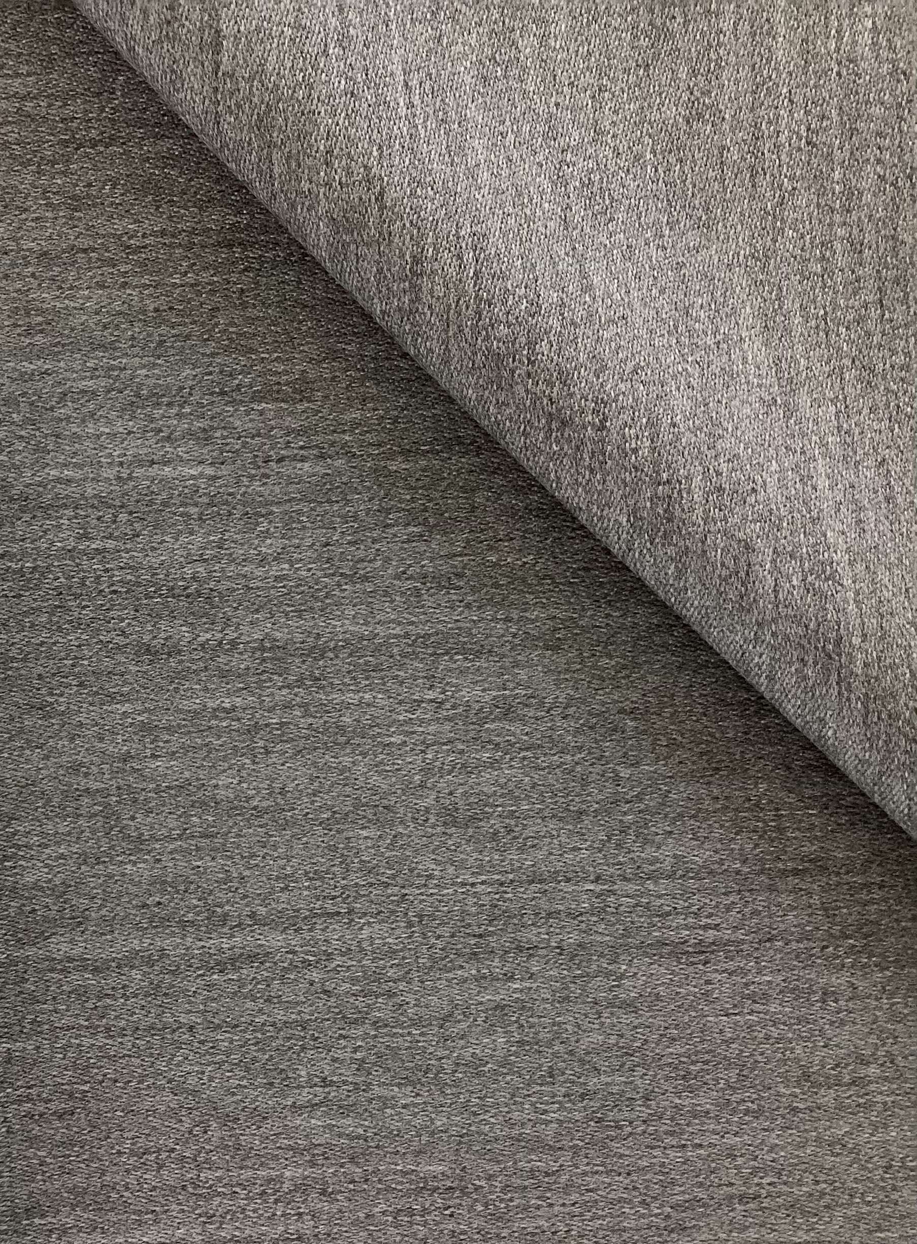 100% Wool Satin In Heather Grey