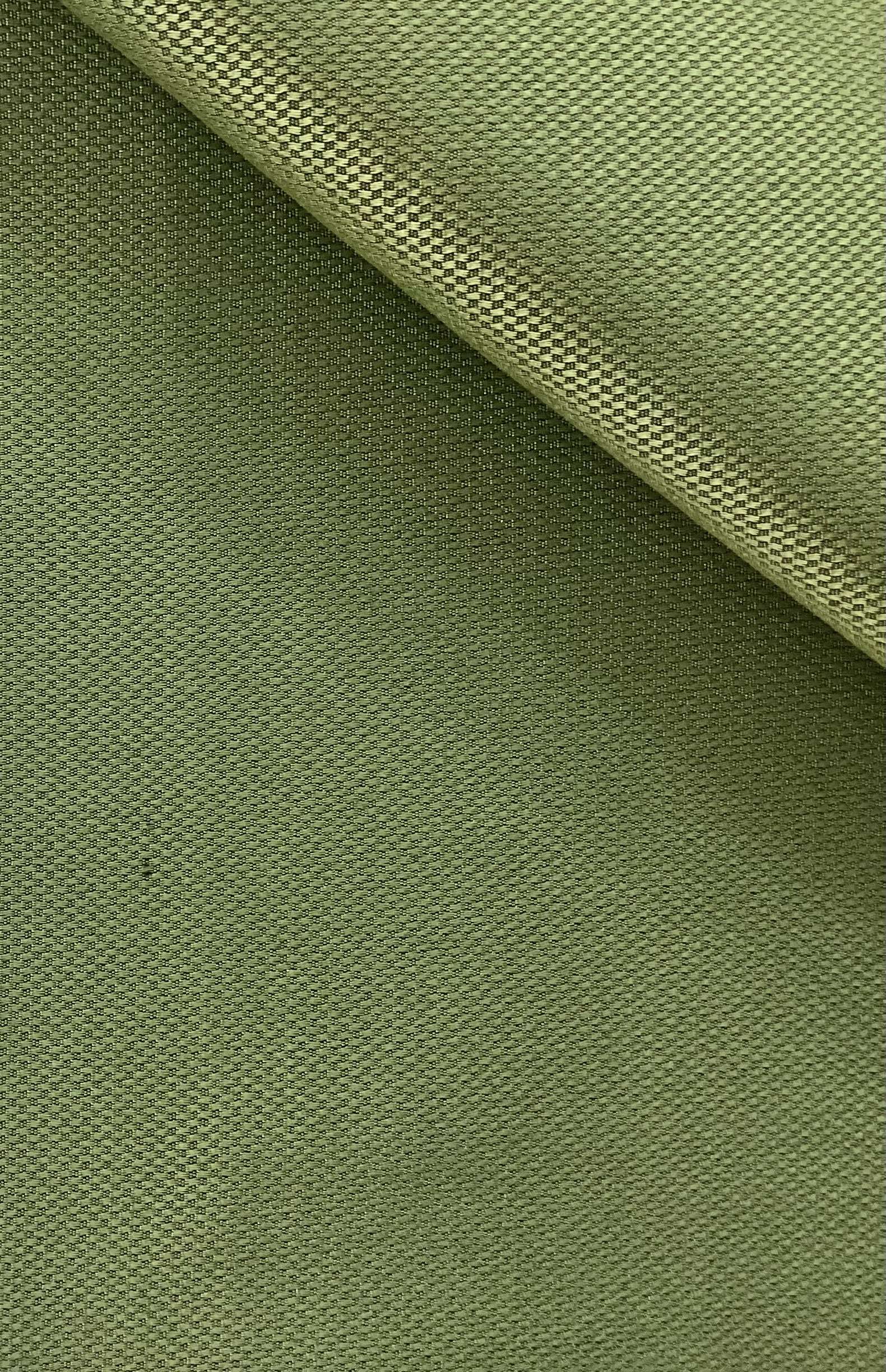 Made in Italy Silk Pique in Green/Black