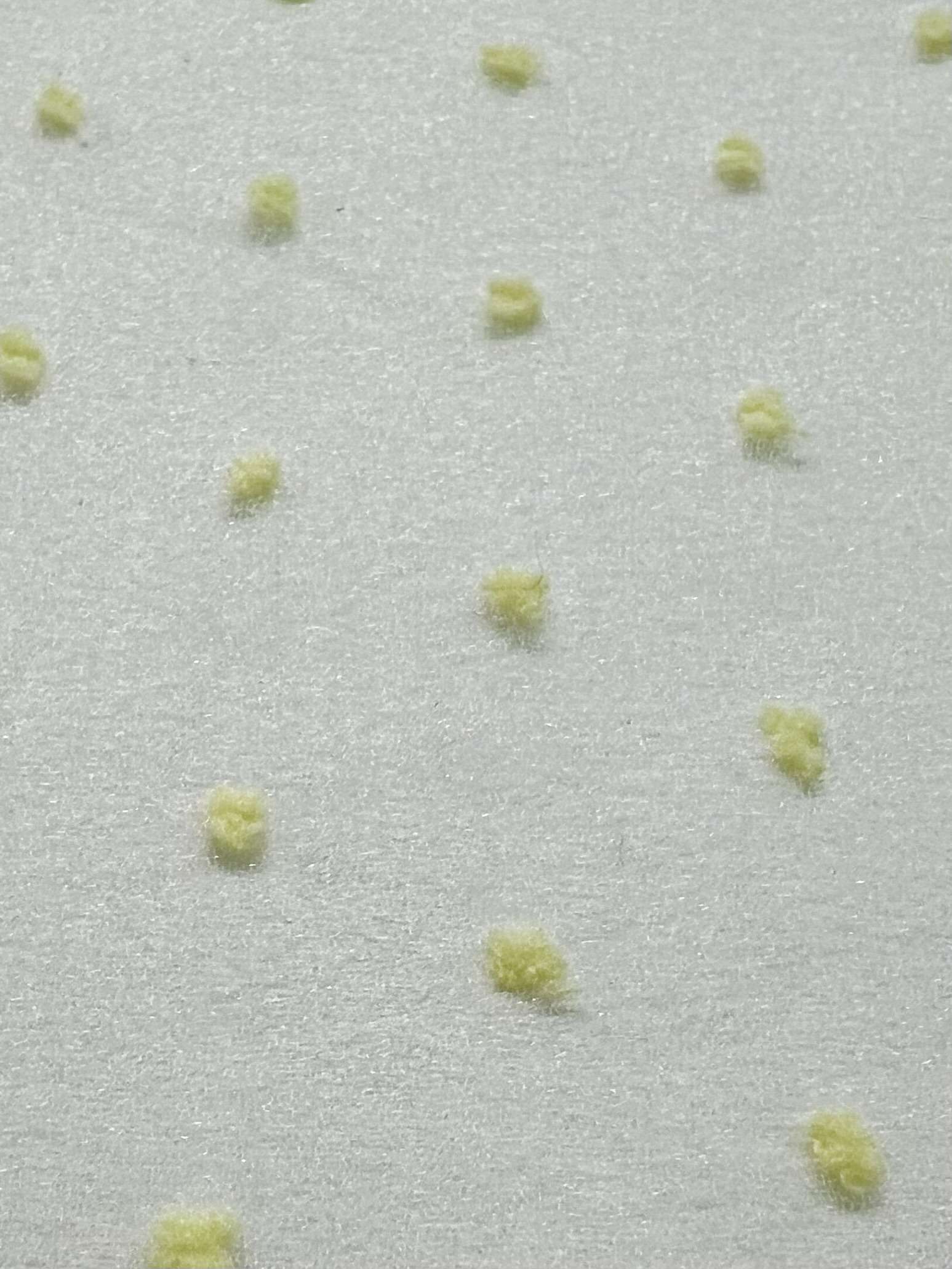 Polyester Swiss Dot Crinkle Organza in Yellow 