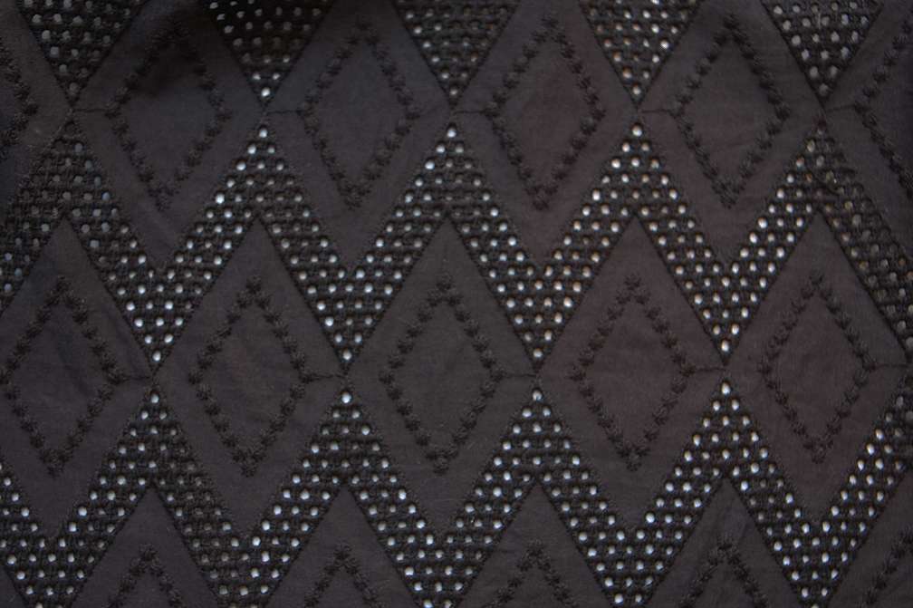 Cotton Eyelet in Black1