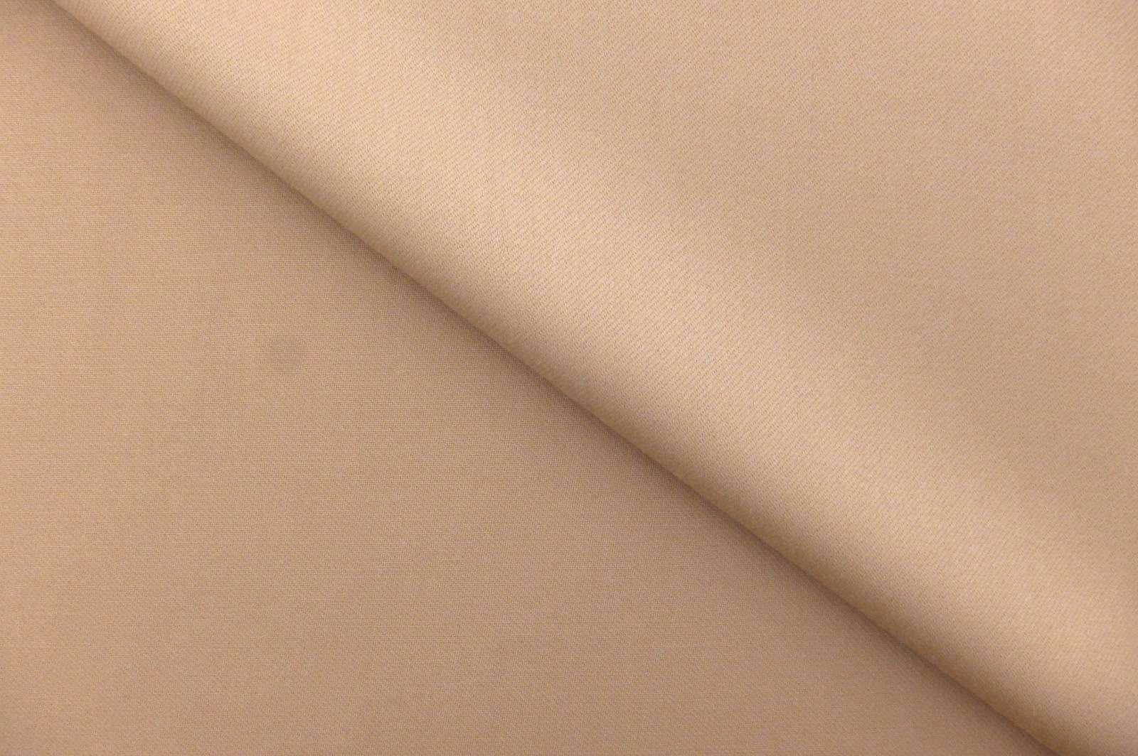 Italian Wool Satin Faille in Sand0