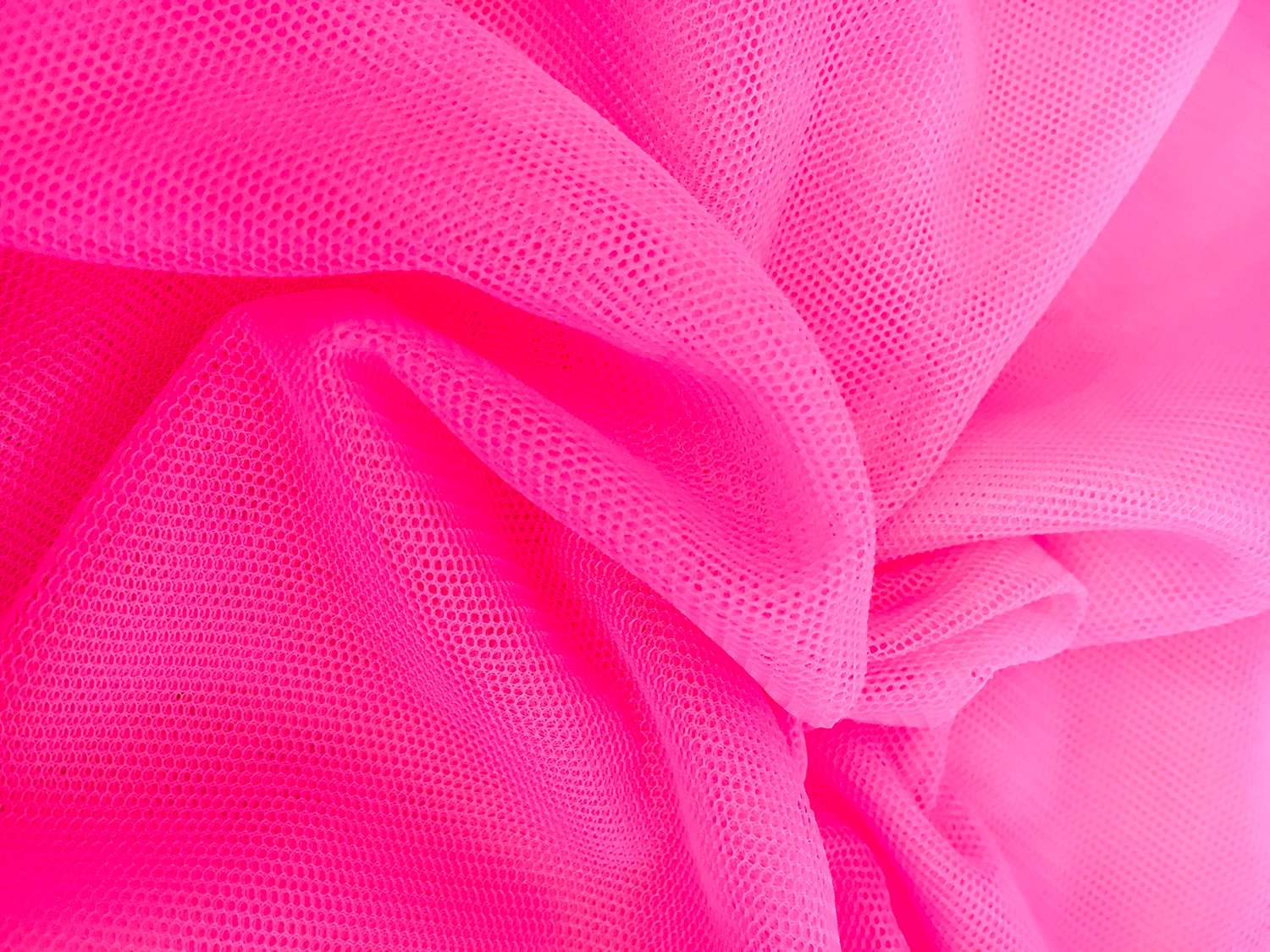 Nylon Bobbinet in Fuxia