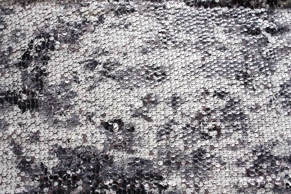 Novelty Printed Sequins on Tulle0