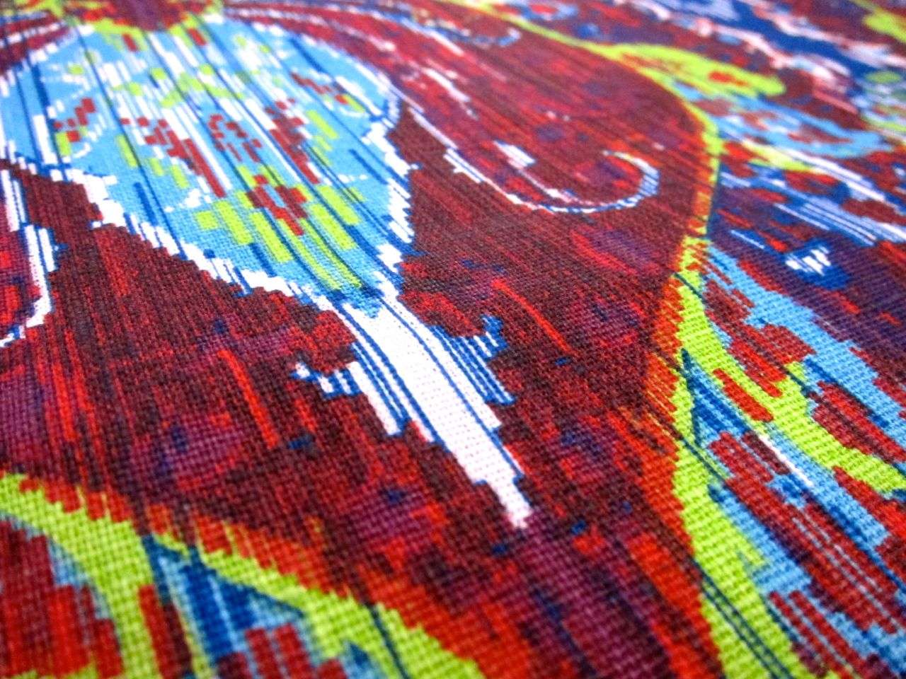 Linen Upholstery Ikat Deco Print2