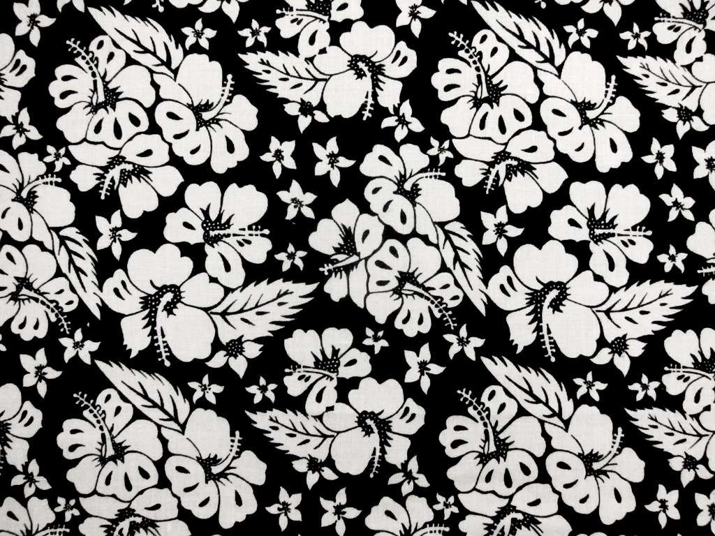 Linen Hibiscus Flower Print0