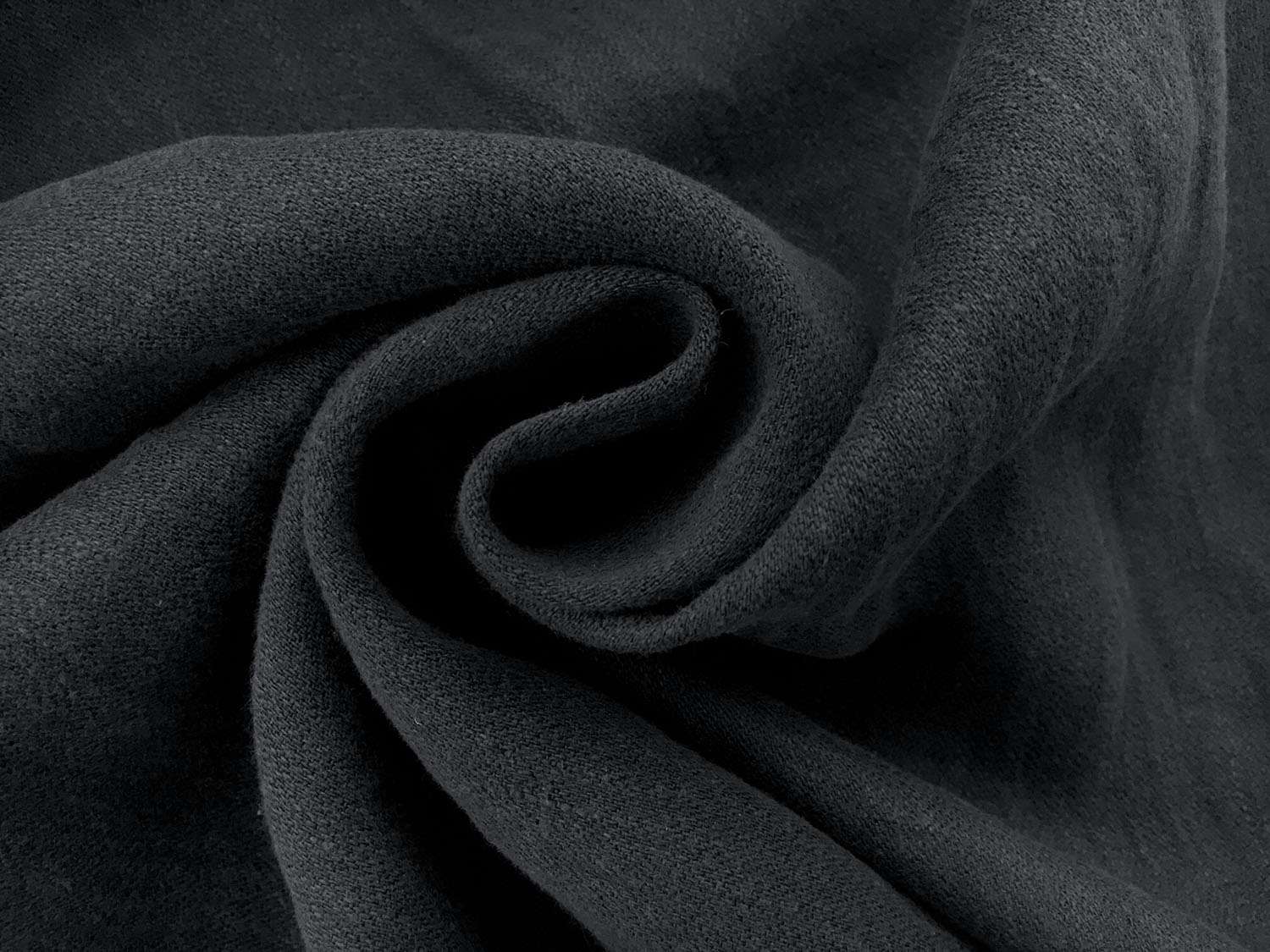 Sanded Barathea Linen in Navy1