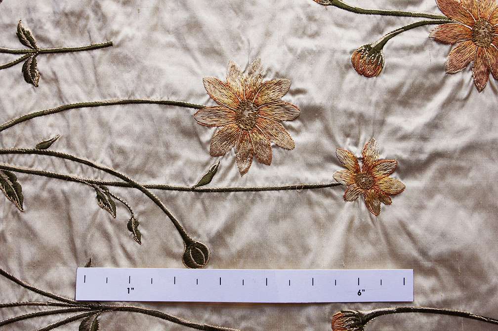 Embroidered Silk Shantung1