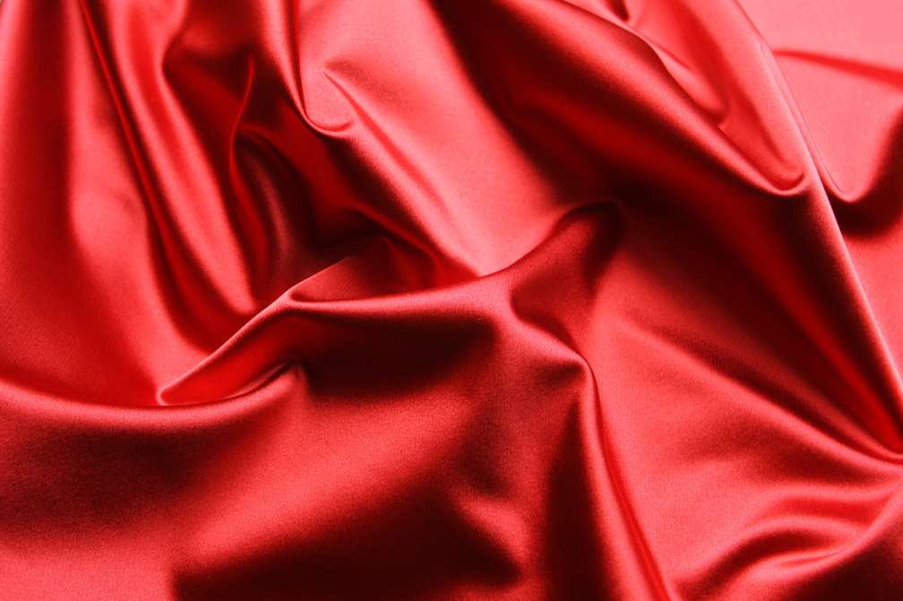 Armani Triacetate Stretch Satin in Tomato Red
