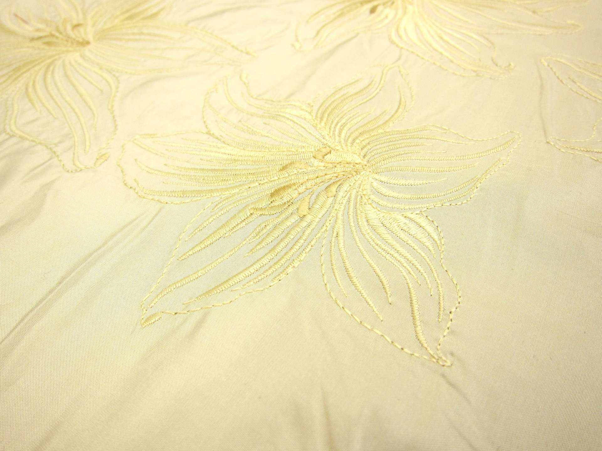 Embroidered Silk Tafetta0