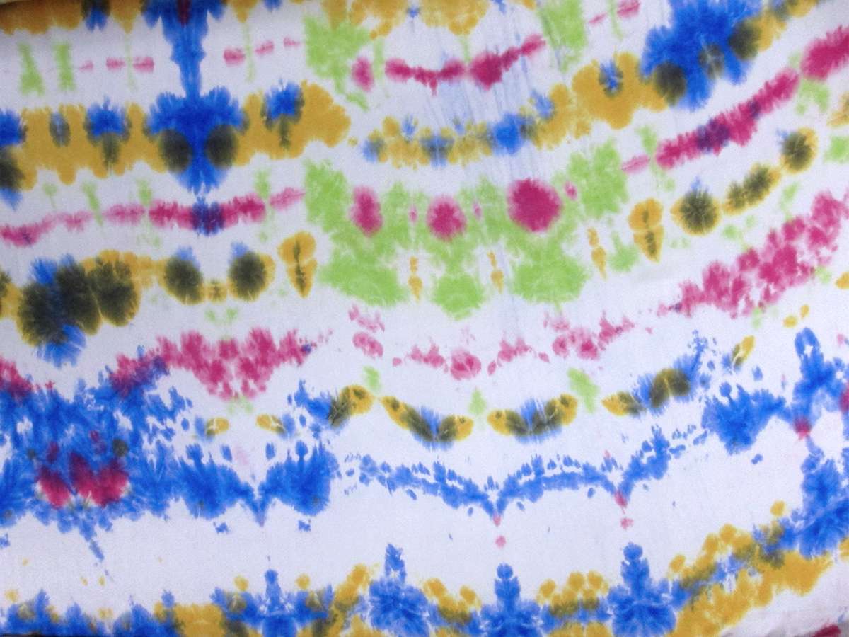 Tie Dye Silk Charmeuse0