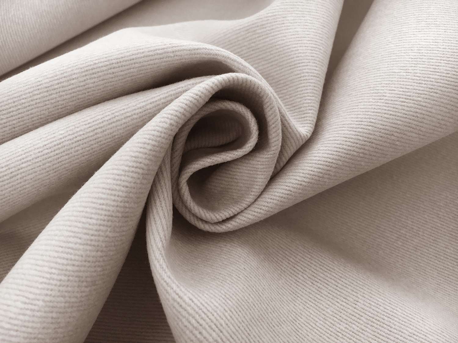 12oz Brushed Cotton Denim in Beige1