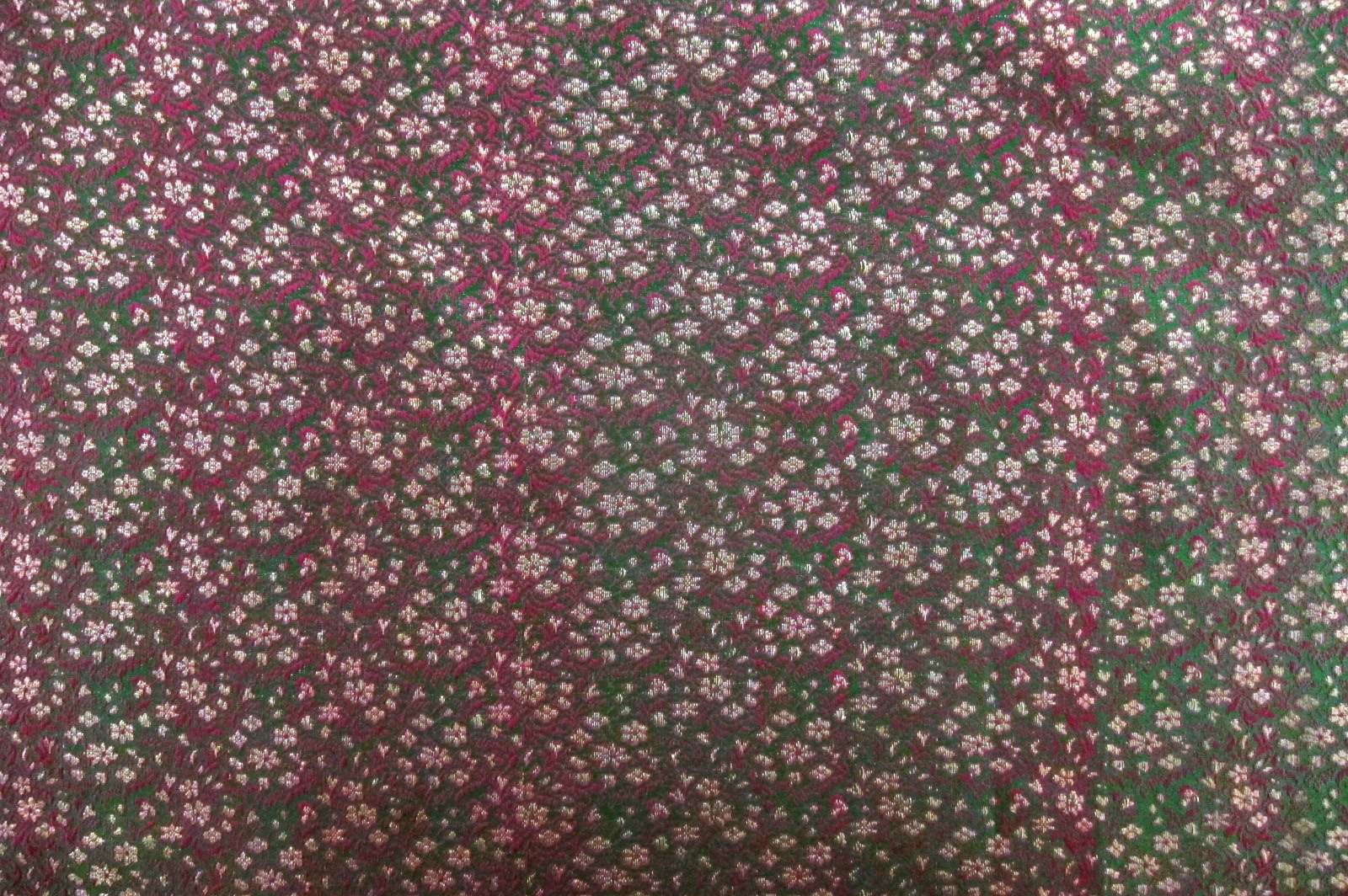 Metallic Silk Indian Brocade0