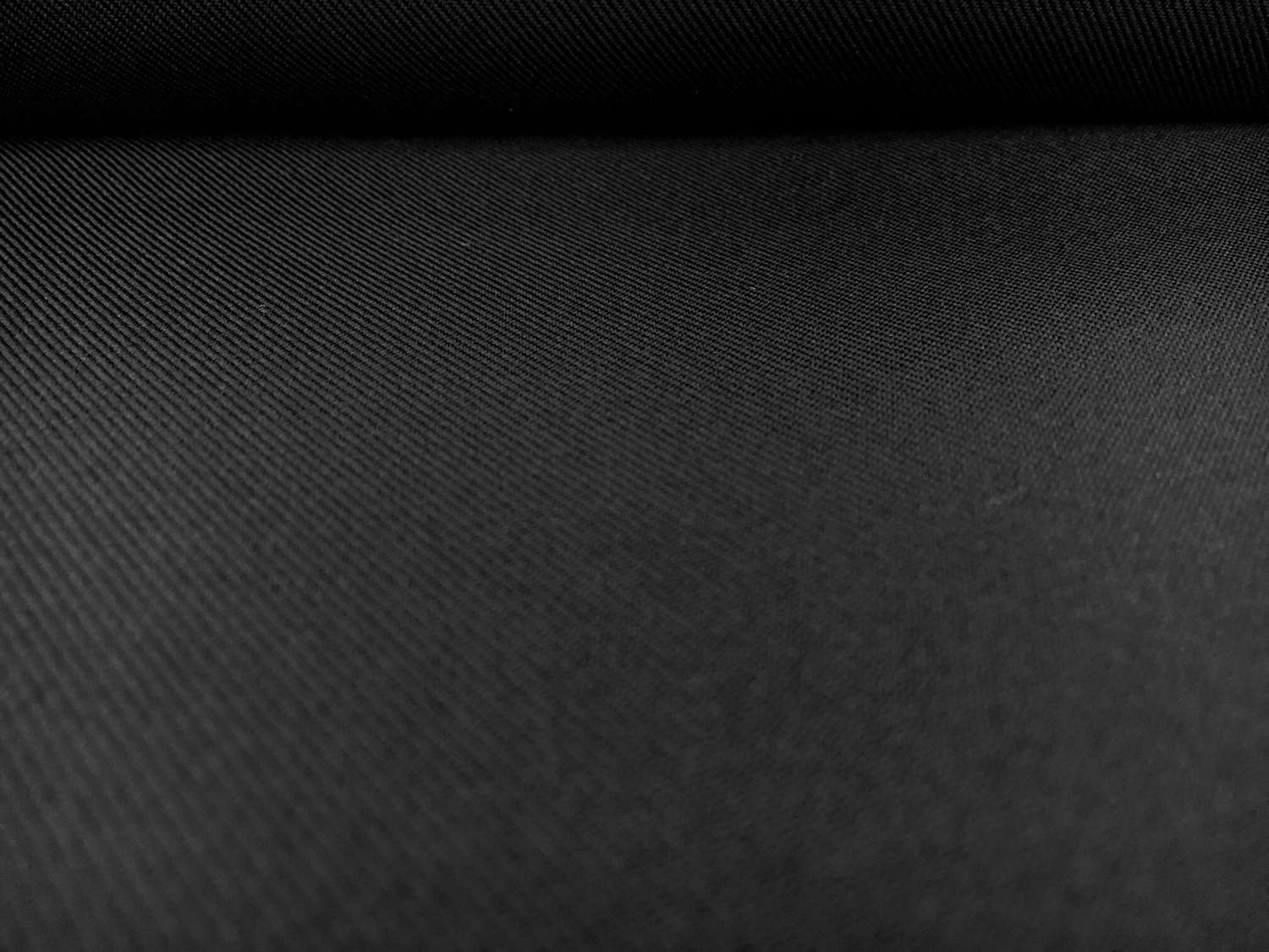Polyester Gabardine in Black0