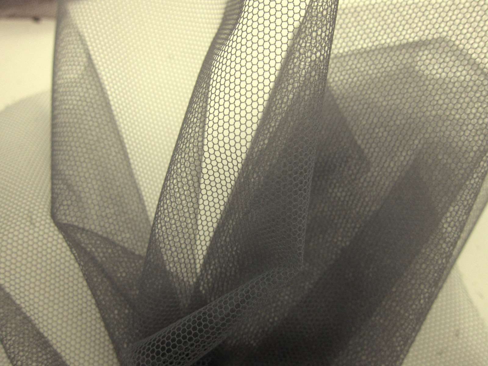 Italian Nylon Tulle in Grigio Piombo1