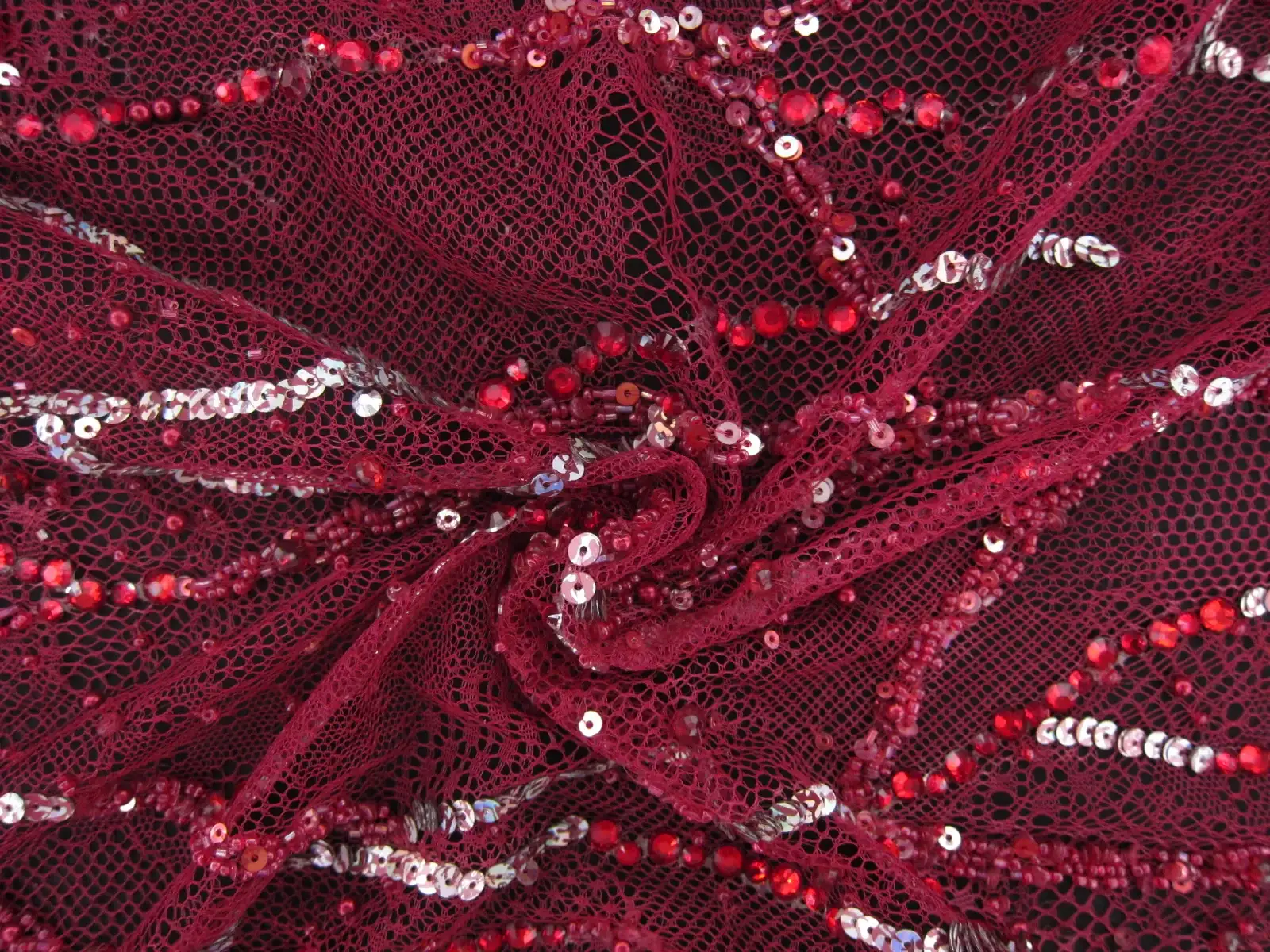 Beaded Novelty Tulle3