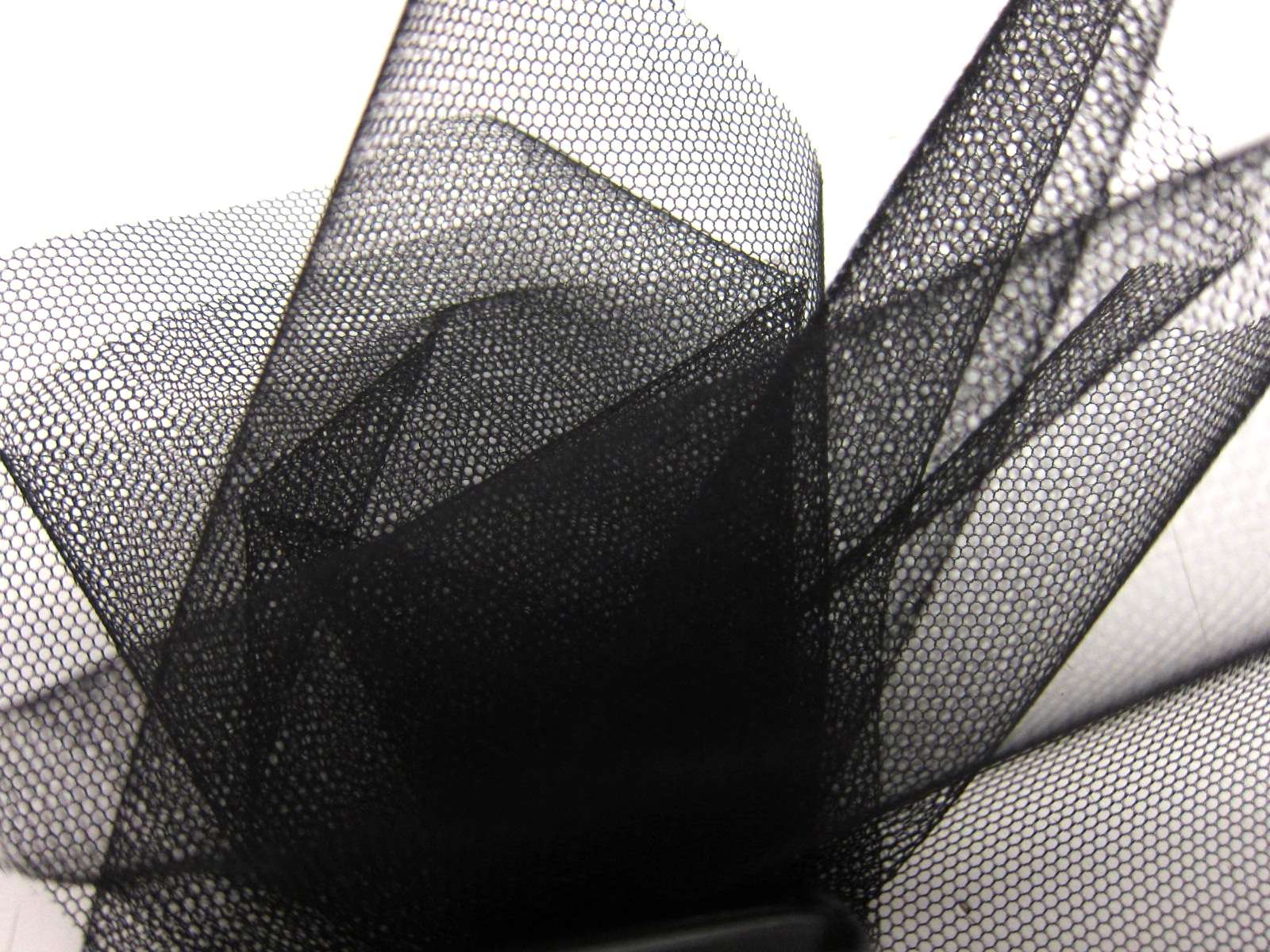 Italian Nylon Tulle in Nero1