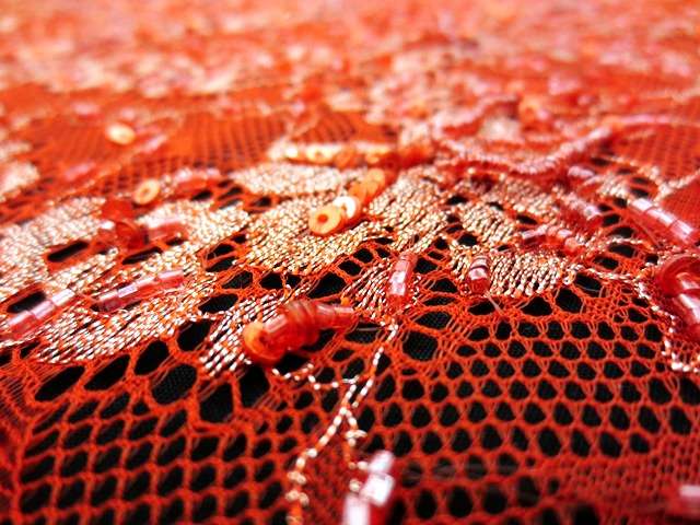 Beaded Metallic Chantilly Lace2