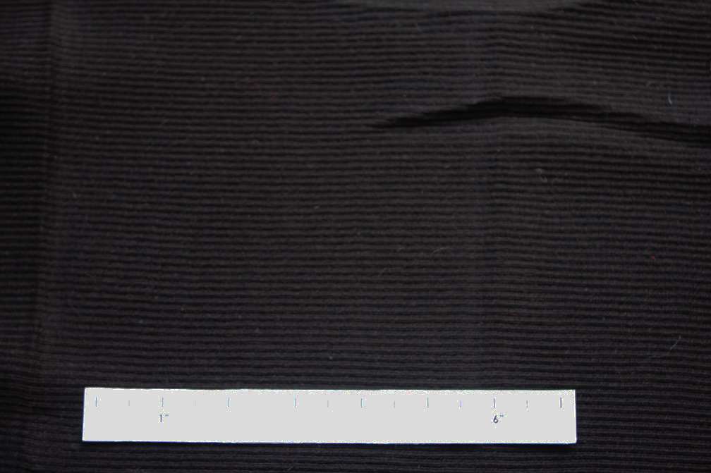 Virgin Wool Rib Knit in Black1