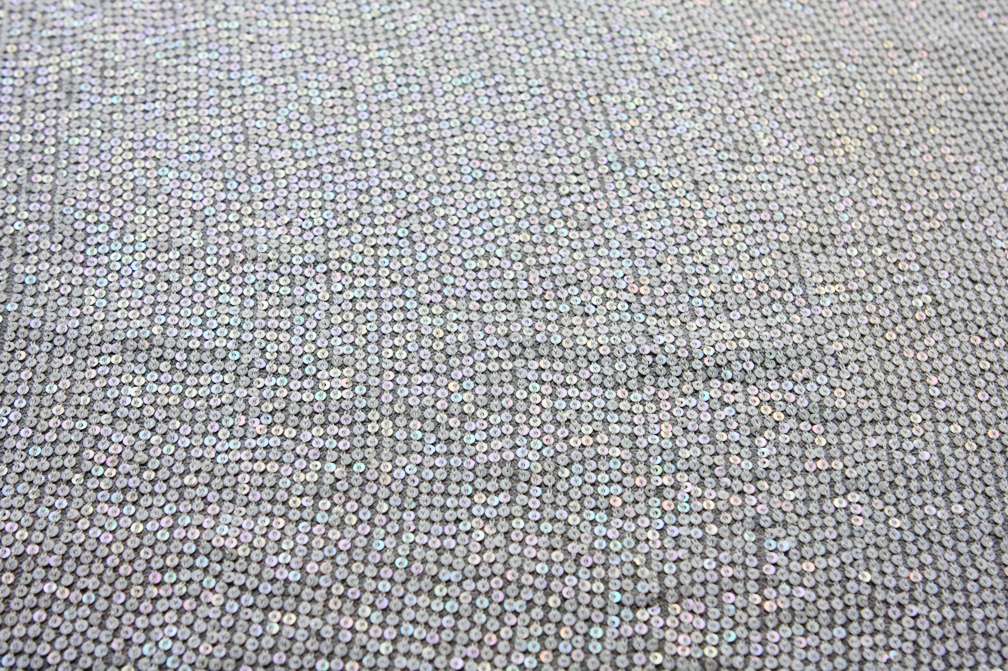 Sequins on Silk Chiffon0