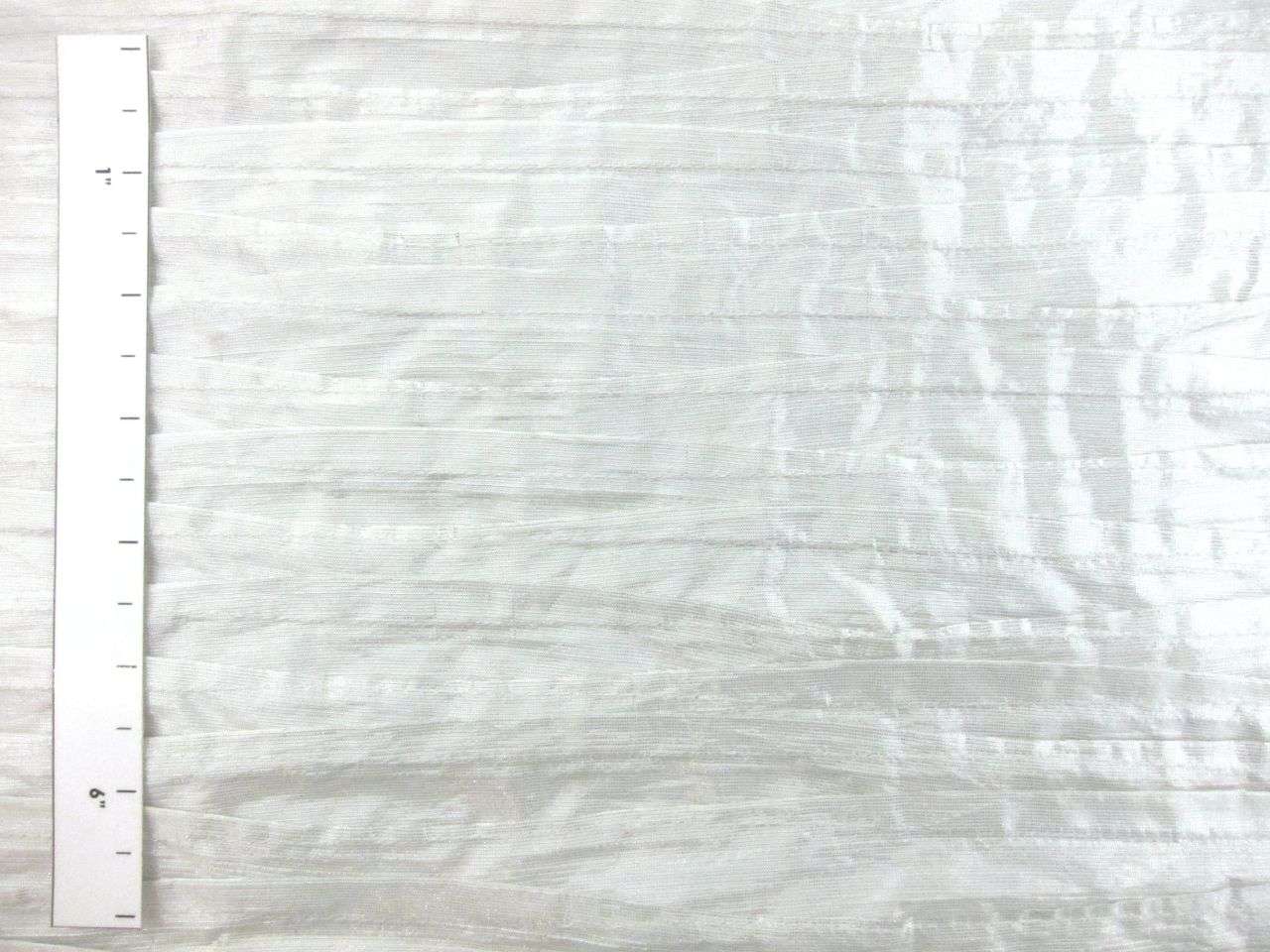 Metallic Tucked Silk Shantung1