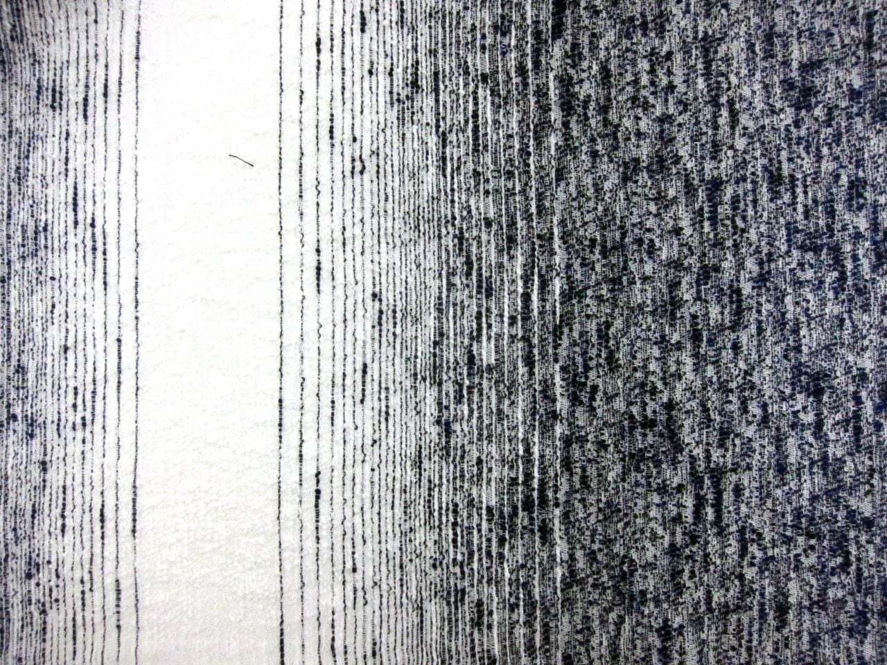Stretch Cotton Blend Tweed (in Black/Navy)0
