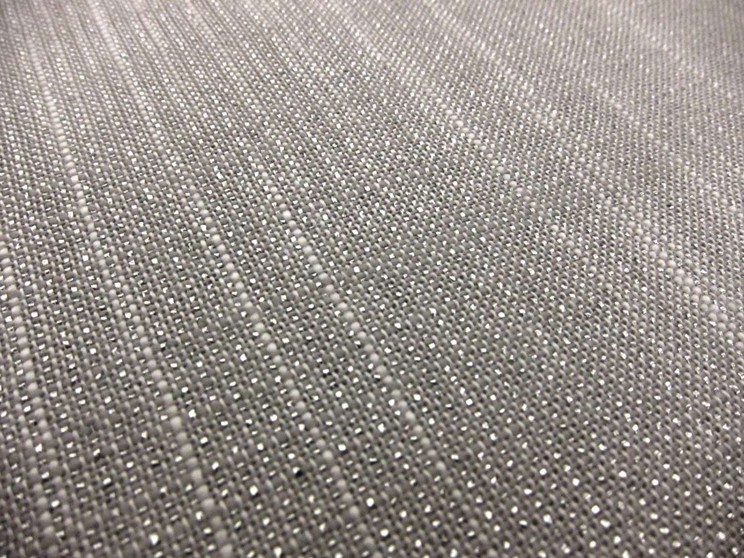 Metallic Textured Cotton Blend in Silver