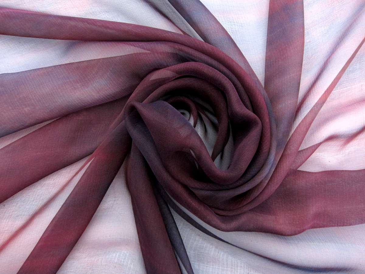 Iridescent Silk Chiffon0