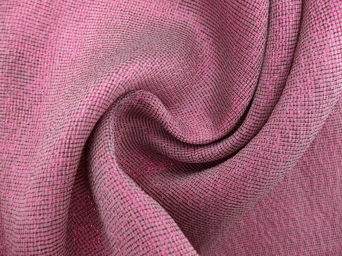 Silk Blend Metallic Marquisette