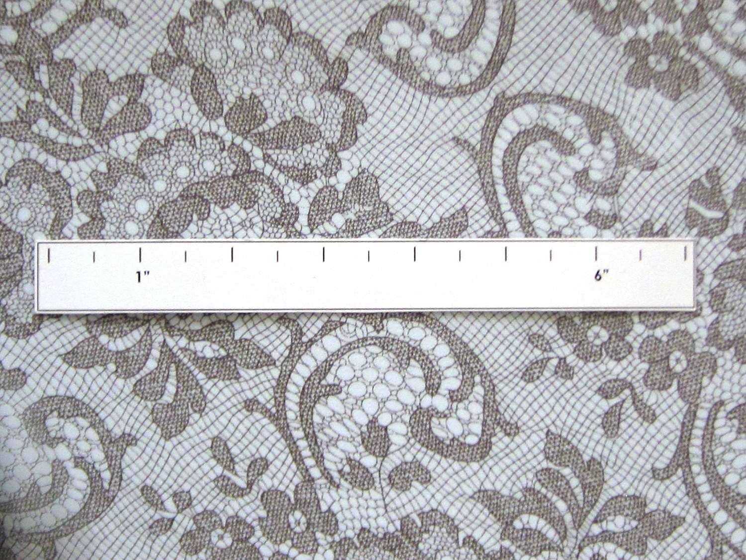 Printed Silk Chiffon with Floral Lace Patterns1
