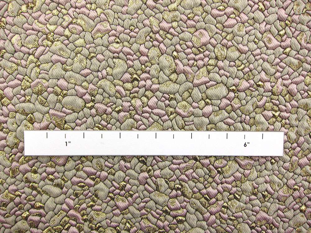 French Metallic Cloqué with a Pebble Texture2