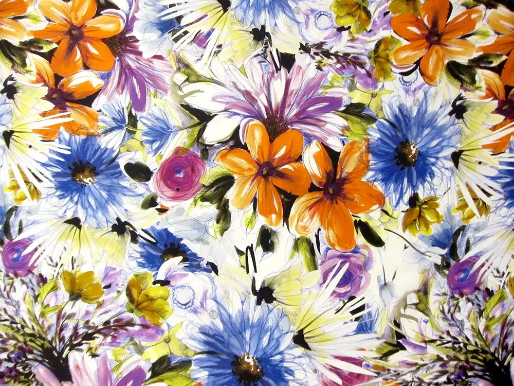 Printed Silk Habutai0