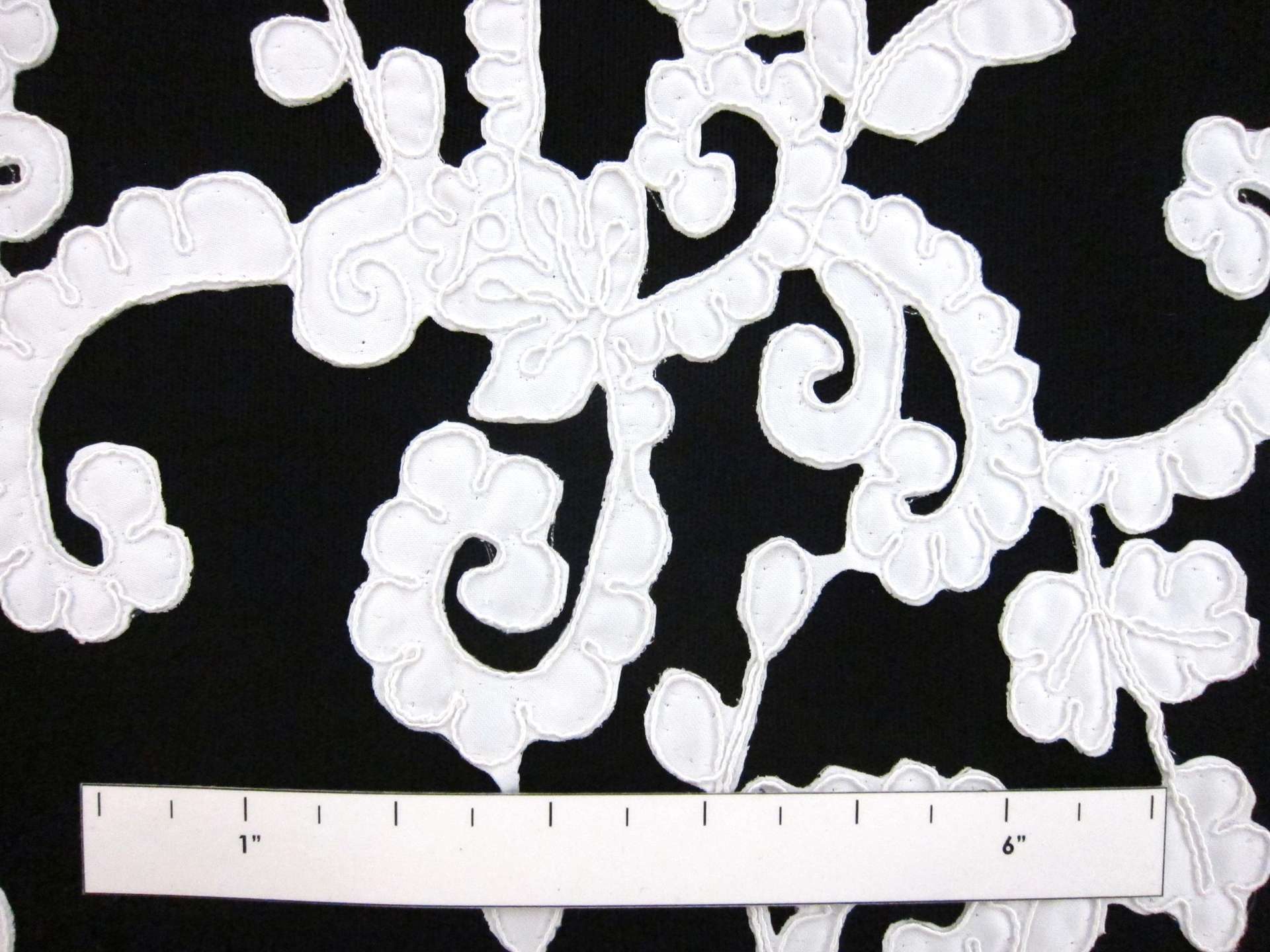 Corded Satin Appliqué on Illusion2