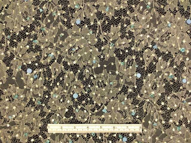 Beaded Metallic Chantilly Lace1