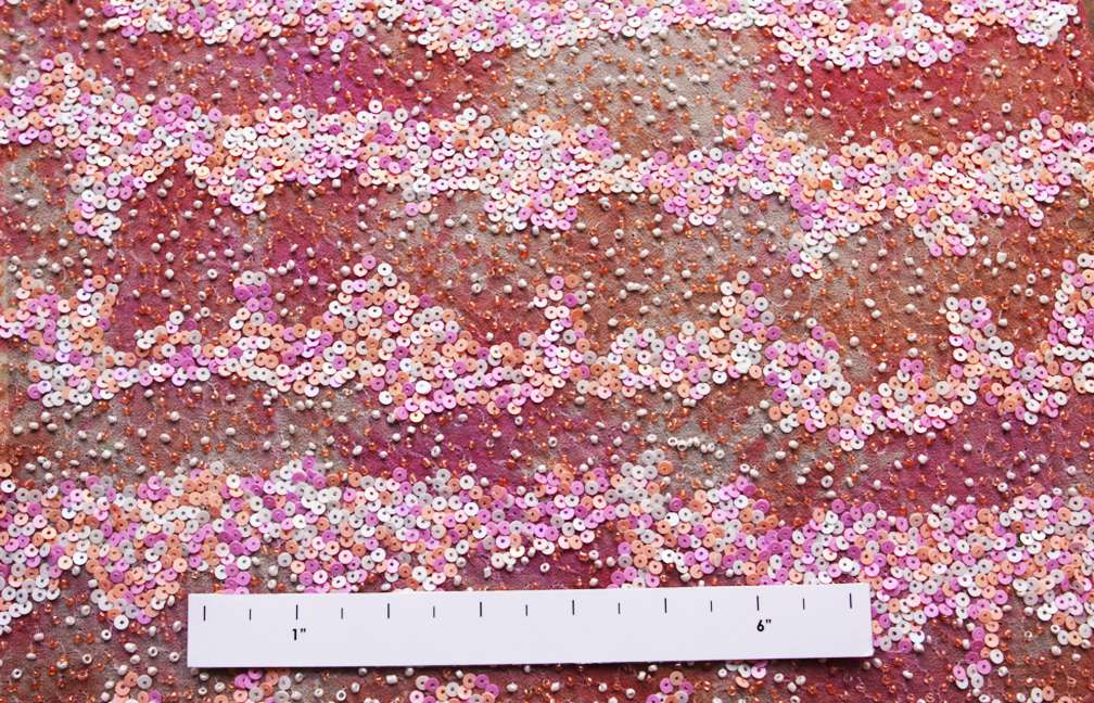 Sequins on Silk Chiffon1